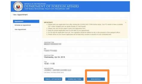 how to cancel dfa appointment without code|dfa passport appointment reschedule.